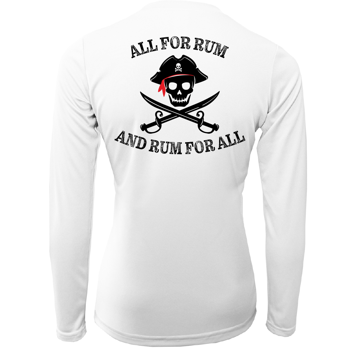 Saltwater Born Florida Freshwater Born "All For Rum and Rum For All" Women's Long Sleeve UPF 50+ Dry-Fit Shirt