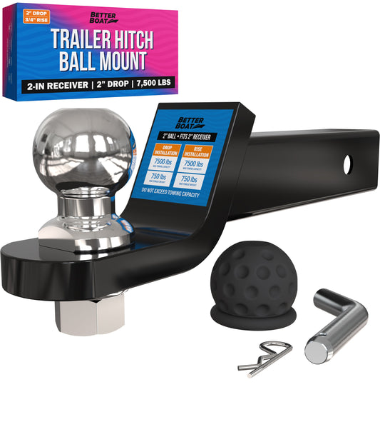 Better Boat - Trailer Hitch Ball Mount 2"