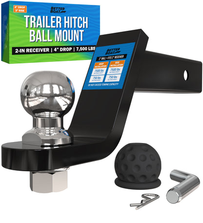 Better Boat - Trailer Hitch Ball Mount 2"