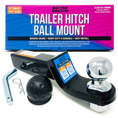 Better Boat - Trailer Hitch Ball Mount 2"