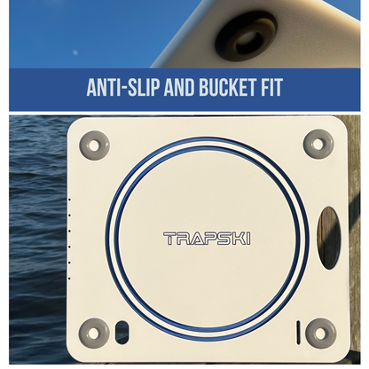 TRAPSKI Premium Bucket or Cooler Fishing Cutting Board