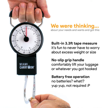 Miami Carry On Retro Mechanical Luggage Scale