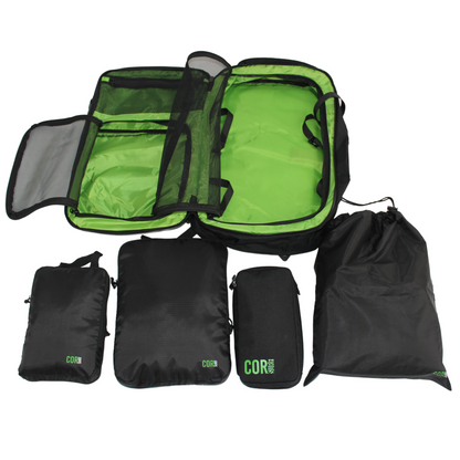 COR Surf Island Hopper Travel Bundle - Backpack + Toiletry Bag + Compression Packing Cubes with YKK
