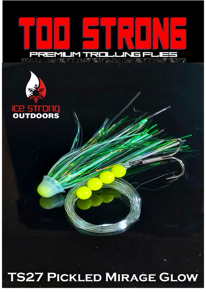 Ice Strong Outdoors - Too Strong Premium Trolling Flies - Fully Rigged - NEW 2026 Colors Released!