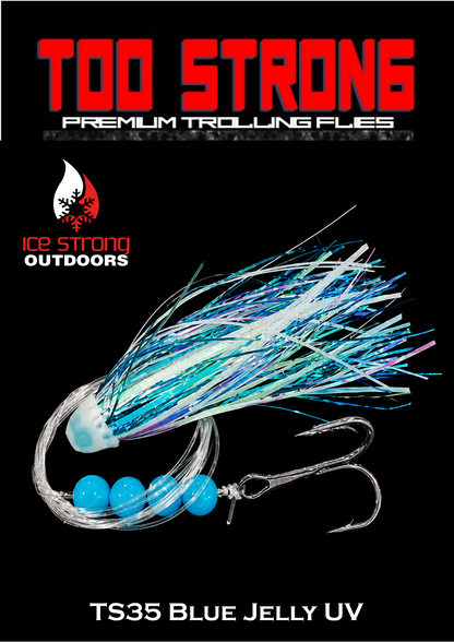 Ice Strong Outdoors - Too Strong Premium Trolling Flies - Fully Rigged - NEW 2026 Colors Released!