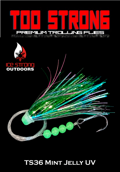 Ice Strong Outdoors - Too Strong Premium Trolling Flies - Fully Rigged - NEW 2026 Colors Released!