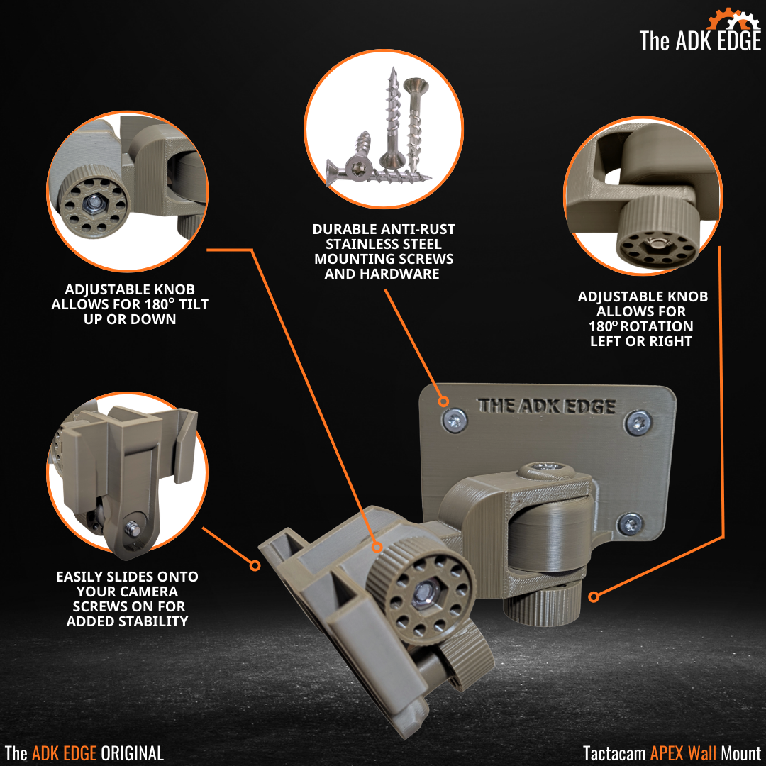 The ADK Edge Rotating Tactacam Wall Mount - The ADK APEX Wall Mount