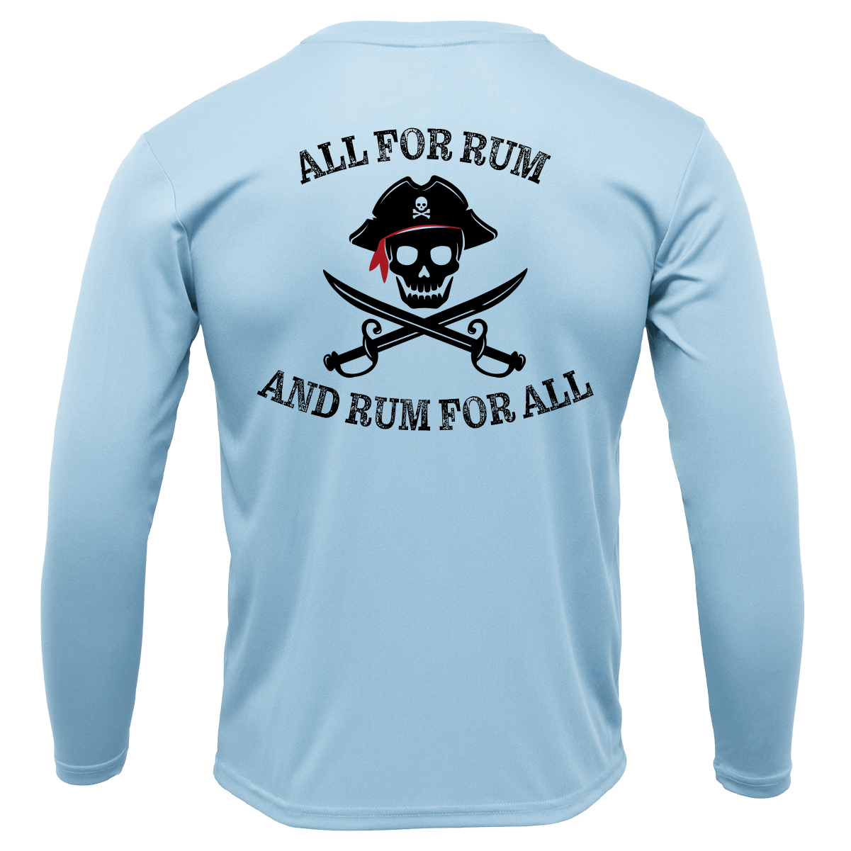 Saltwater Born Freshwater Born "All For Rum and Rum For All" Men's Long Sleeve UPF 50+ Dry-Fit Shirt