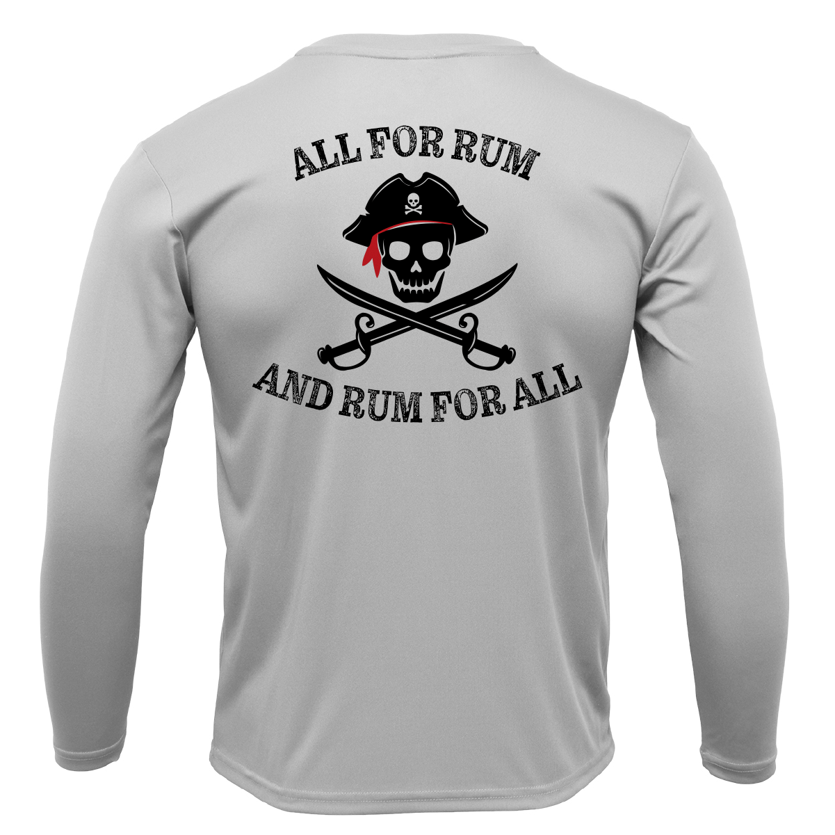 Saltwater Born Freshwater Born "All For Rum and Rum For All" Men's Long Sleeve UPF 50+ Dry-Fit Shirt