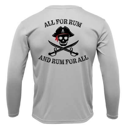 Saltwater Born Freshwater Born "All For Rum and Rum For All" Men's Long Sleeve UPF 50+ Dry-Fit Shirt