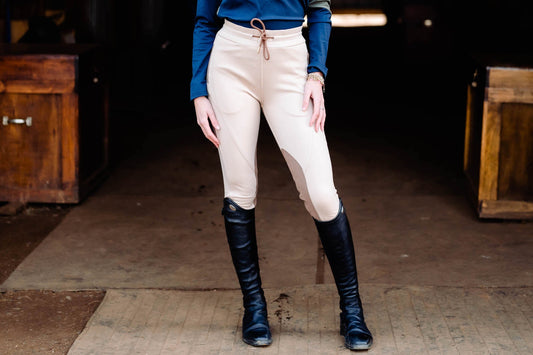 Redingote Jogger Knee Patch Breech - Tan