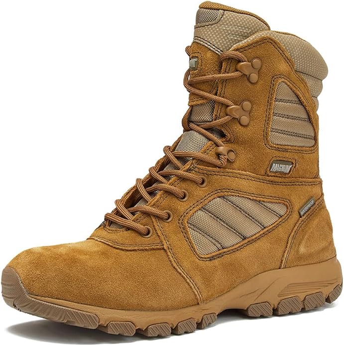 Magnum Boots MAG SHIELD Suede Leather 8" Work Boot SZ WP