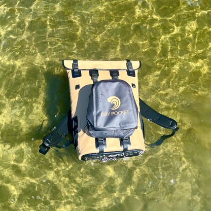 Dry Pocket Auto-Sealing, Waterproof, Floating, Scent Proof Backpack Cooler / Dry Bag Combo