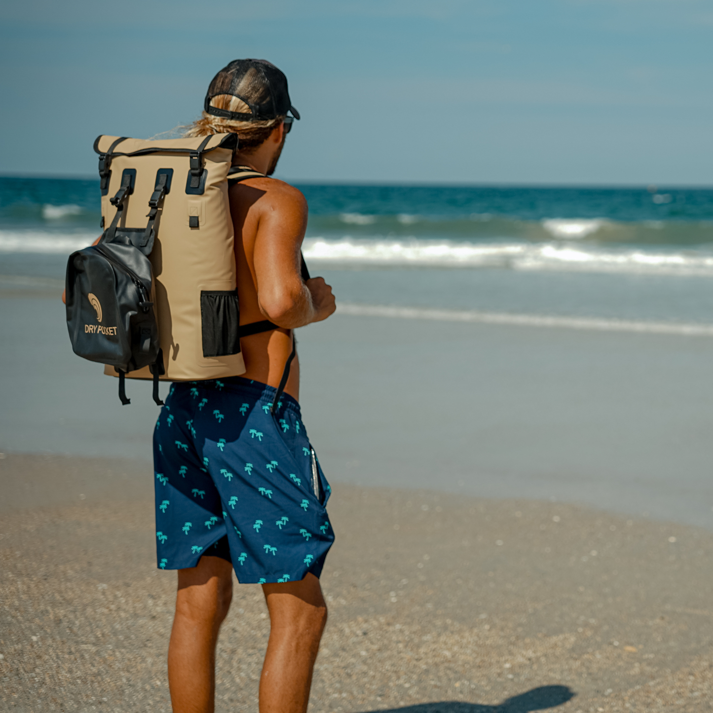 Dry Pocket Auto-Sealing, Waterproof, Floating, Scent Proof Backpack Cooler / Dry Bag Combo