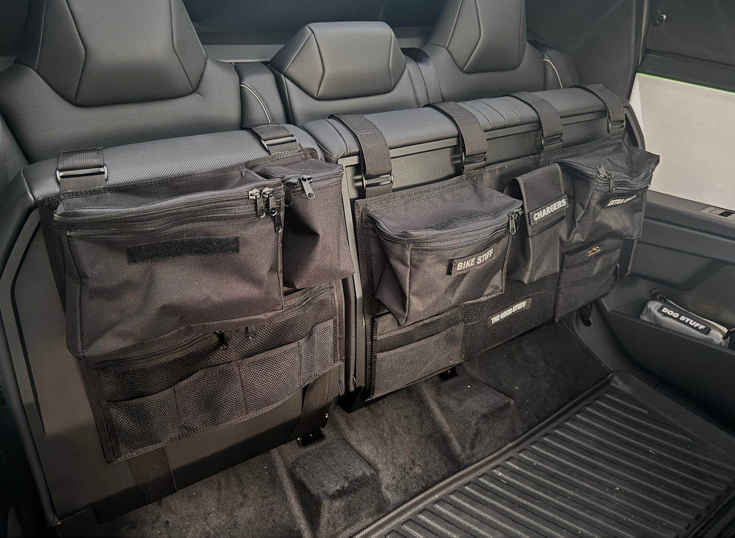 Overland Gear Guy Cyber Truck Backseat Storage Solutions