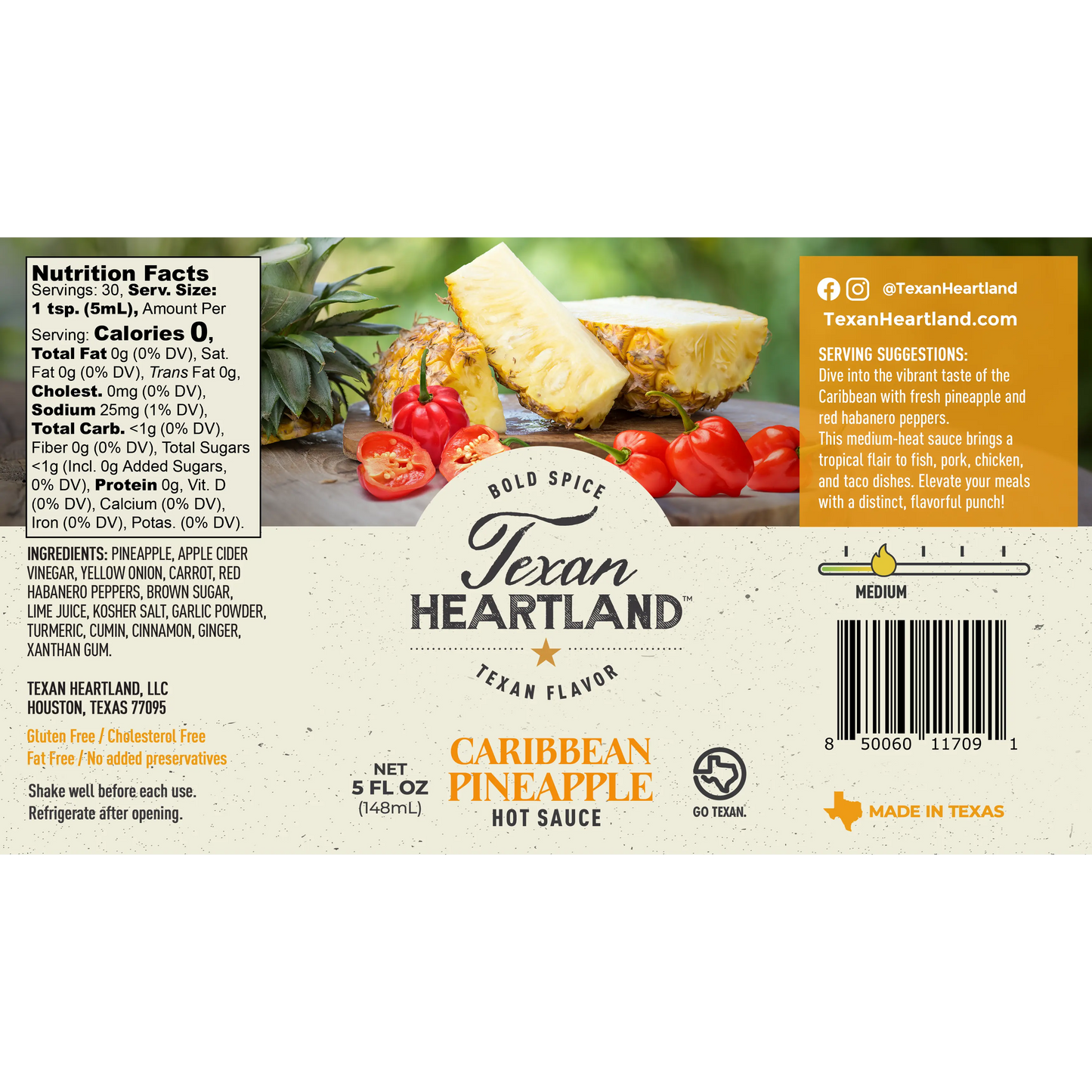Caribbean Pineapple Hot Sauce