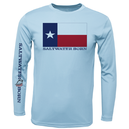 Texas Flag Long Sleeve UPF 50+ Dry-Fit Shirt