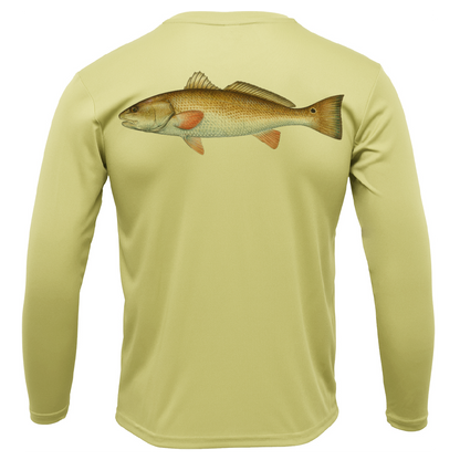 Texas Redfish Long Sleeve UPF 50+ Dry-Fit Shirt