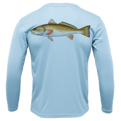 Texas Redfish Long Sleeve UPF 50+ Dry-Fit Shirt