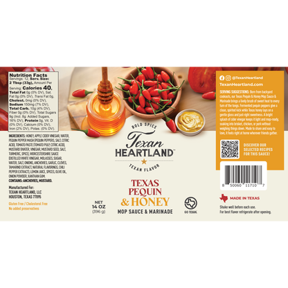 Texas Pequin & Honey Mop Sauce & Marinade