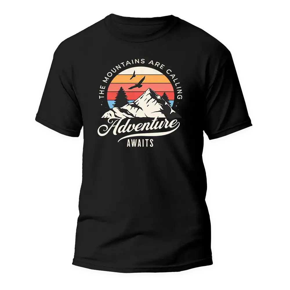 Outdoorzees The Mountains Are Calling Man T-Shirt