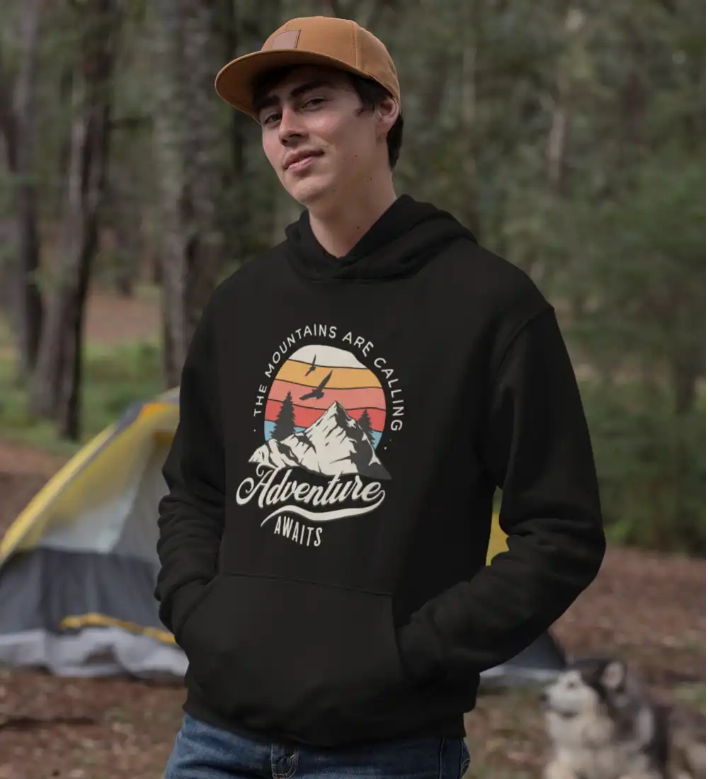 Outdoorzees The Mountains Are Calling Unisex Hoodie
