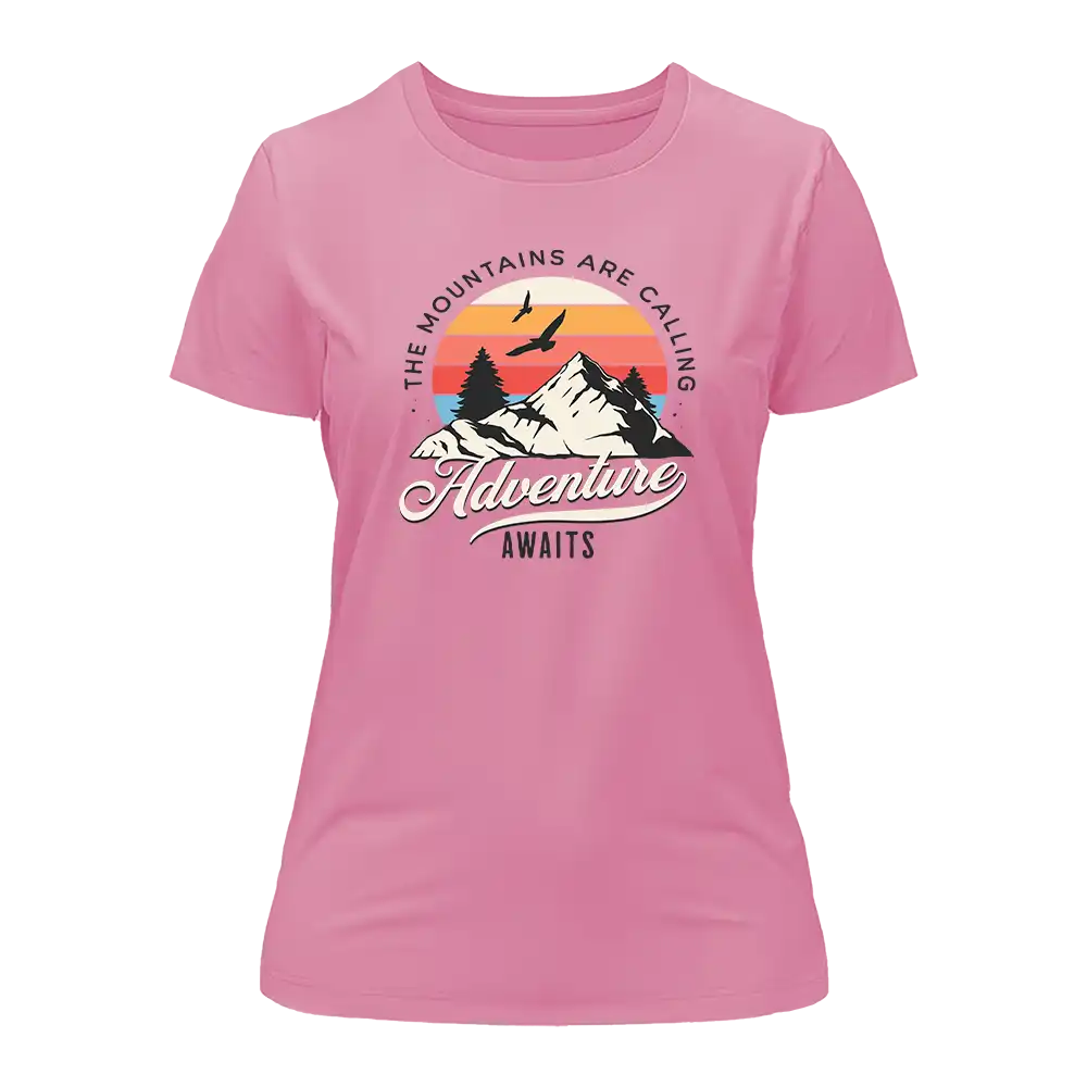 Outdoorzees The Mountains Are Calling T-Shirt for Women