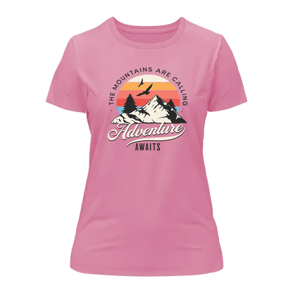 Outdoorzees The Mountains Are Calling T-Shirt for Women