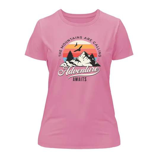 Outdoorzees The Mountains Are Calling T-Shirt for Women