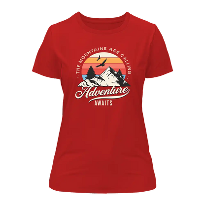 Outdoorzees The Mountains Are Calling T-Shirt for Women