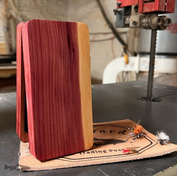 Wayward Trading Post Fly Box Red Cedar Clam Shell - Handcrafted & Made in USA