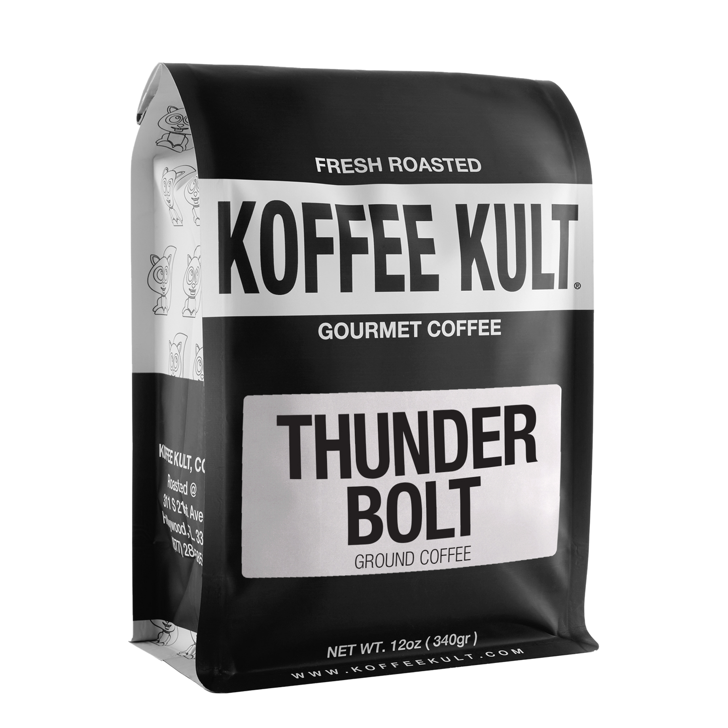 Koffee Kult Thunder Bolt: Obsidian Flash (Super Dark French Roast)