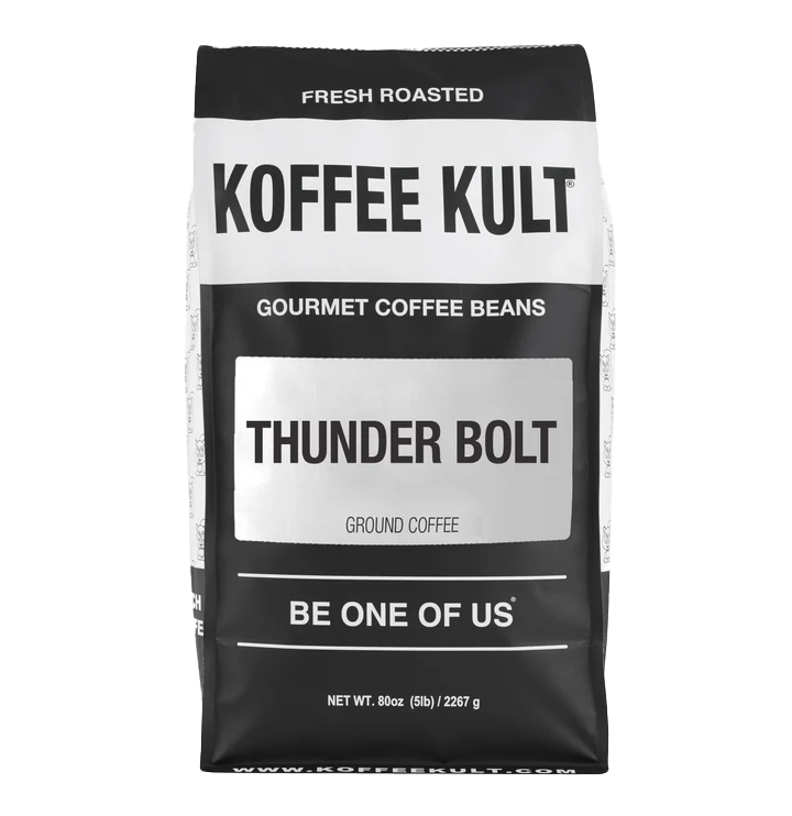 Koffee Kult Thunder Bolt: Obsidian Flash (Super Dark French Roast)