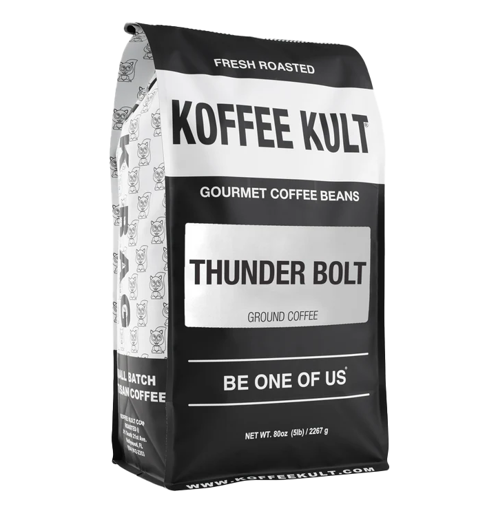 Koffee Kult Thunder Bolt: Obsidian Flash (Super Dark French Roast)