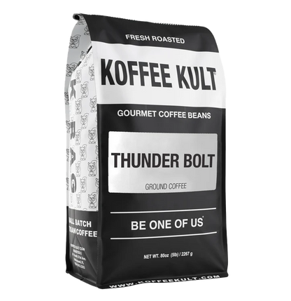Koffee Kult Thunder Bolt: Obsidian Flash (Super Dark French Roast)