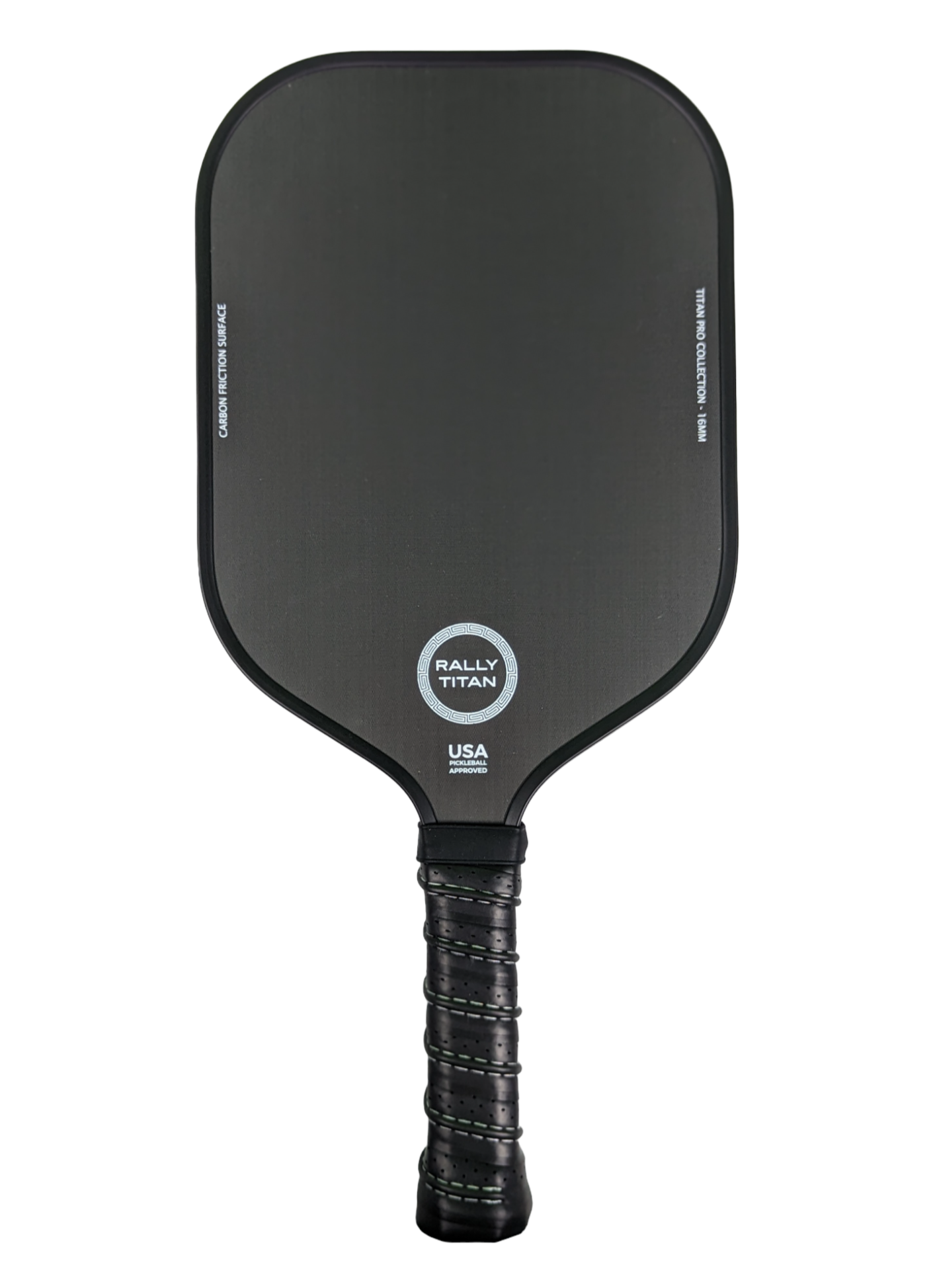 Rally Titan Pickleball Titan Pro Control | 16MM | T700 Titan Carbon Friction Surface | Textured Surface | Black