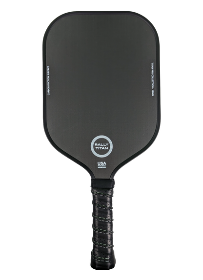Rally Titan Pickleball Titan Pro Control | 16MM | T700 Titan Carbon Friction Surface | Textured Surface | Black