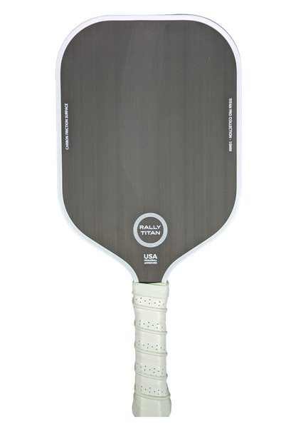 Rally Titan Pickleball Titan Pro Control | 16MM | T700 Titan Carbon Friction Surface | Textured Surface | White