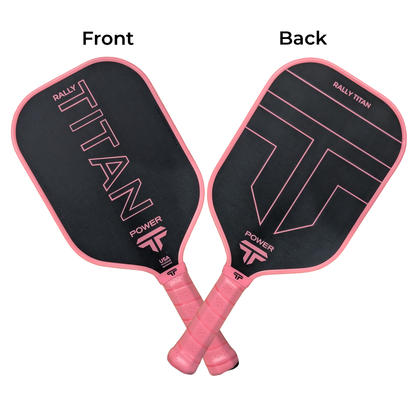 Rally Titan Pickleball Titan Power 14MM | Thermoformed Unibody Construction | Foam Injected Walls | T700 Titan Carbon Friction Surface | Pink