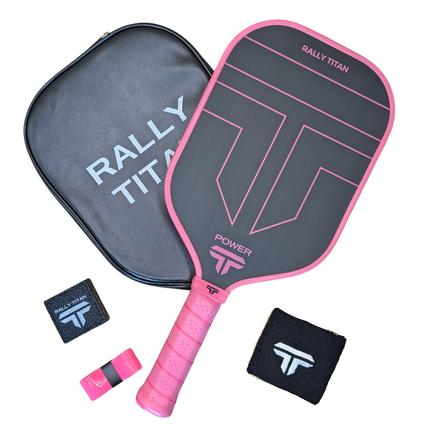 Rally Titan Pickleball Titan Power 14MM | Thermoformed Unibody Construction | Foam Injected Walls | T700 Titan Carbon Friction Surface | Pink