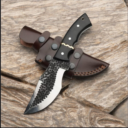 Texan Knives Tom Brown Tracker Survival Knife - D2 Steel Blade, Brass & Buffalo Horn Handle