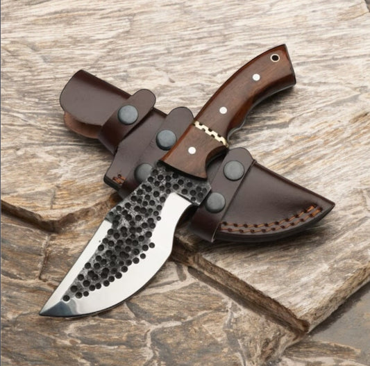 Texan Knives Tom Brown Tracker - D2 Steel Blade with Rosewood & Brass Handle, 10" Overall Length