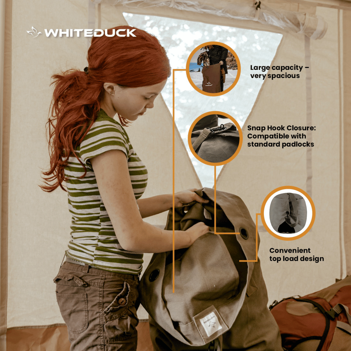 White Duck Outdoors - Hoplite Canvas Top Load Bag