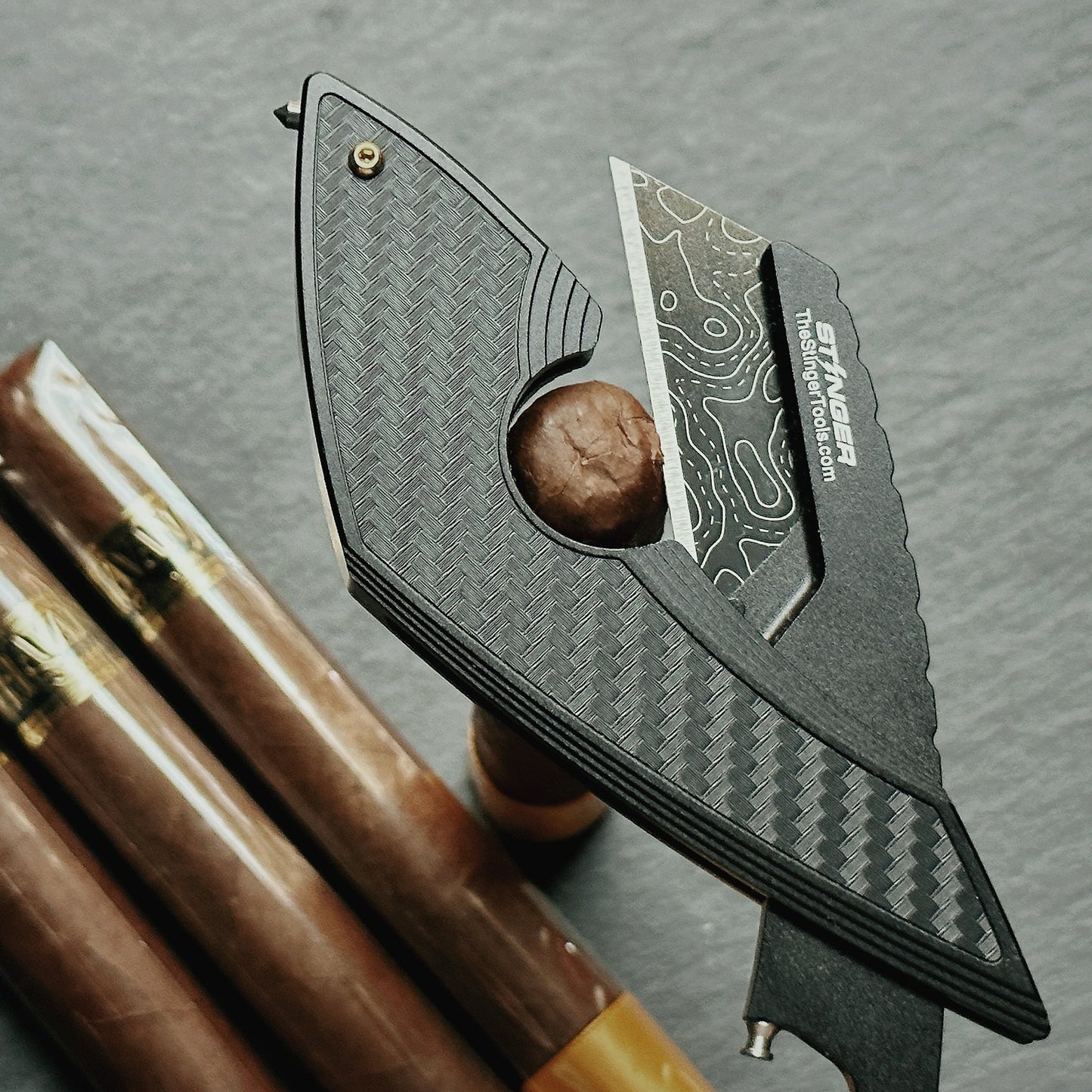 Stinger Survival Tools Topographic Utility Tool / Cigar Trimmer