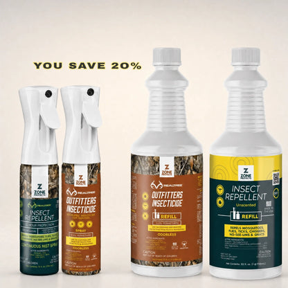 Zone Protects Realtree Complete Insect Control; Repellent Plus Insecticide
