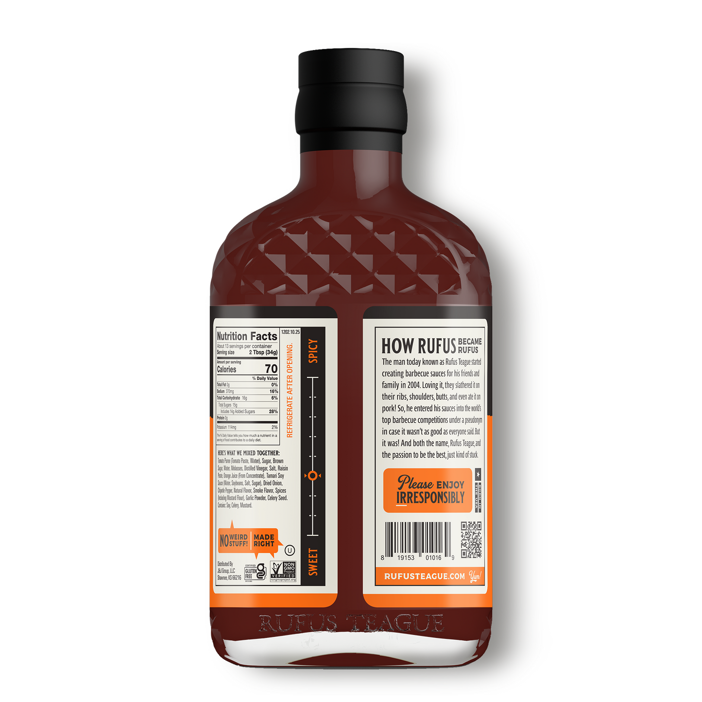 Rufus Teague TOUCH O' HEAT BBQ SAUCE