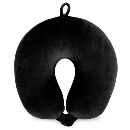 Miami Carry On Plush Microbeads Travel Neck Pillow