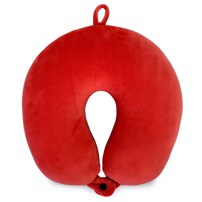 Miami Carry On Plush Microbeads Travel Neck Pillow