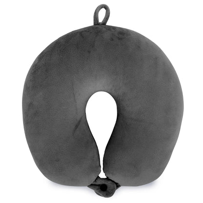Miami Carry On Plush Microbeads Travel Neck Pillow