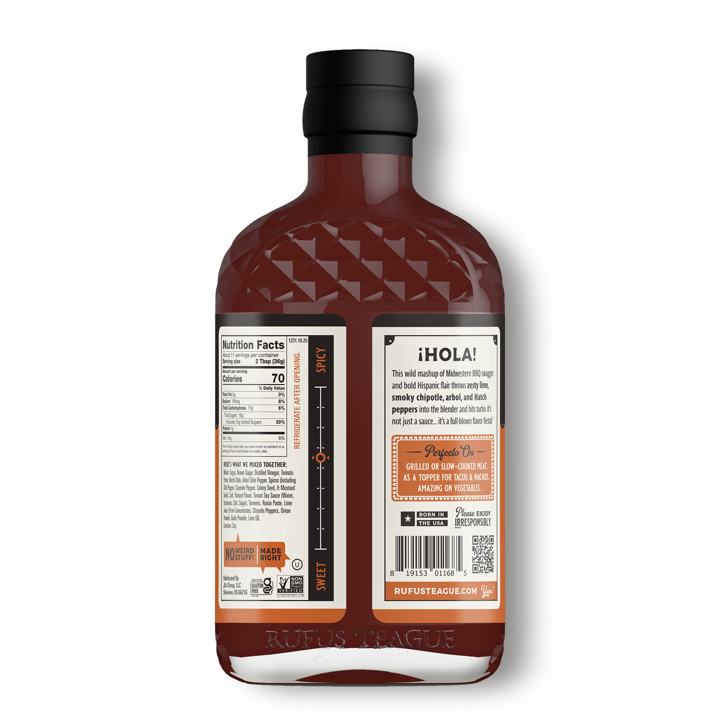 Rufus Teague TRES CHILES PICA DULCE BBQ SAUCE
